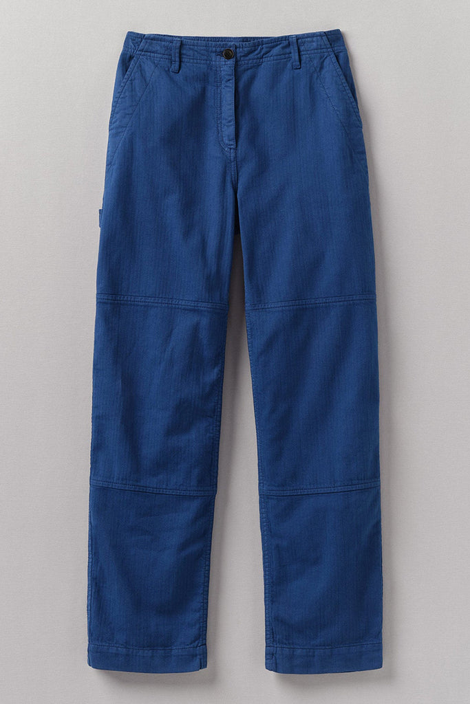 Cotton Herringbone Workwear Trousers