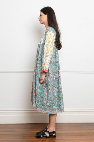 Floral Patchwork Dress - Multi