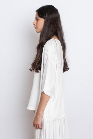 Organic Silk T-Shirt - White