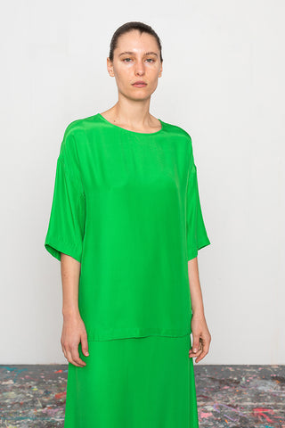 Organic Silk T-Shirt - Green