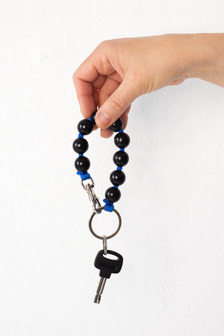 Perlen Short Keyholder - Big Black/Blue