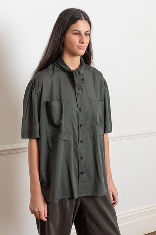 Short Sleeve Foulard Shirt - Asphalt