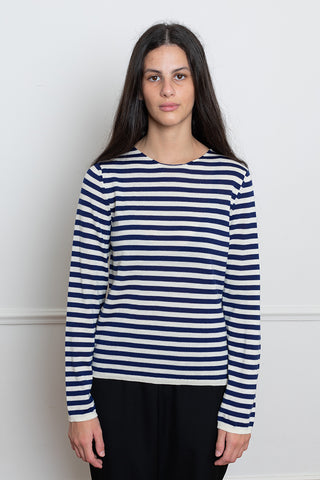 Striped Sweater - Navy/White