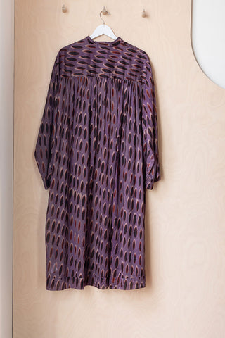 Archives Dries Van Noten Len Lye Dress- Purple Print