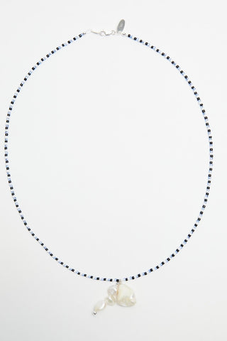 Dede Necklace - Blue/White/Black