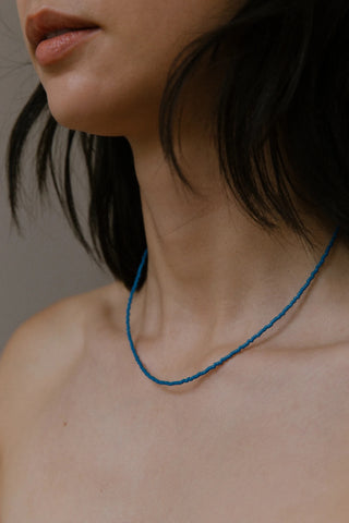 Paisley Necklace - Blue