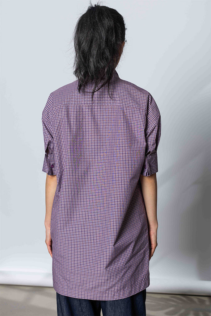 Calma Check Shirt - Purple