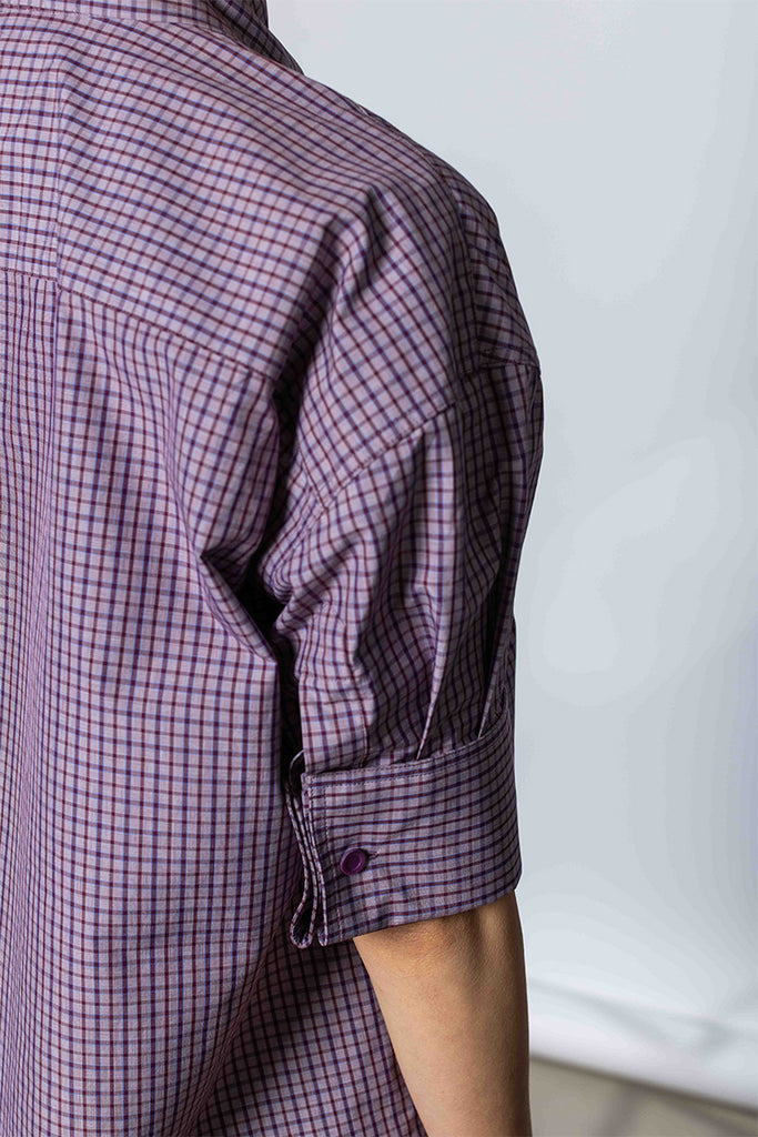 Calma Check Shirt - Purple