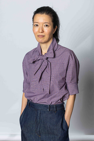 Calma Check Shirt - Purple