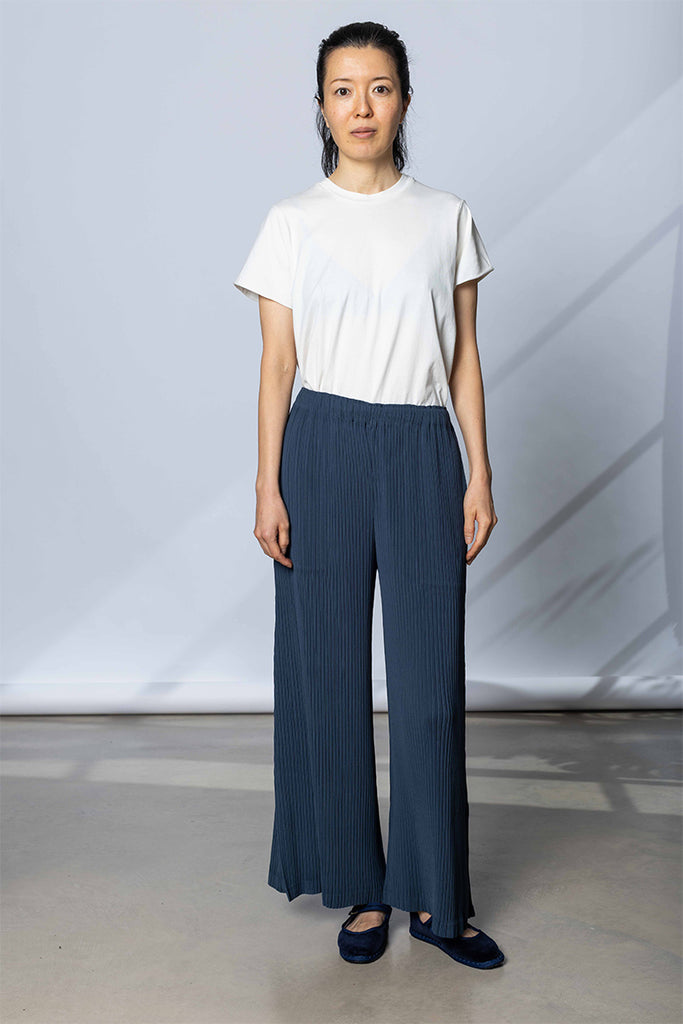 Hatching Bottoms Pants - Dark Navy