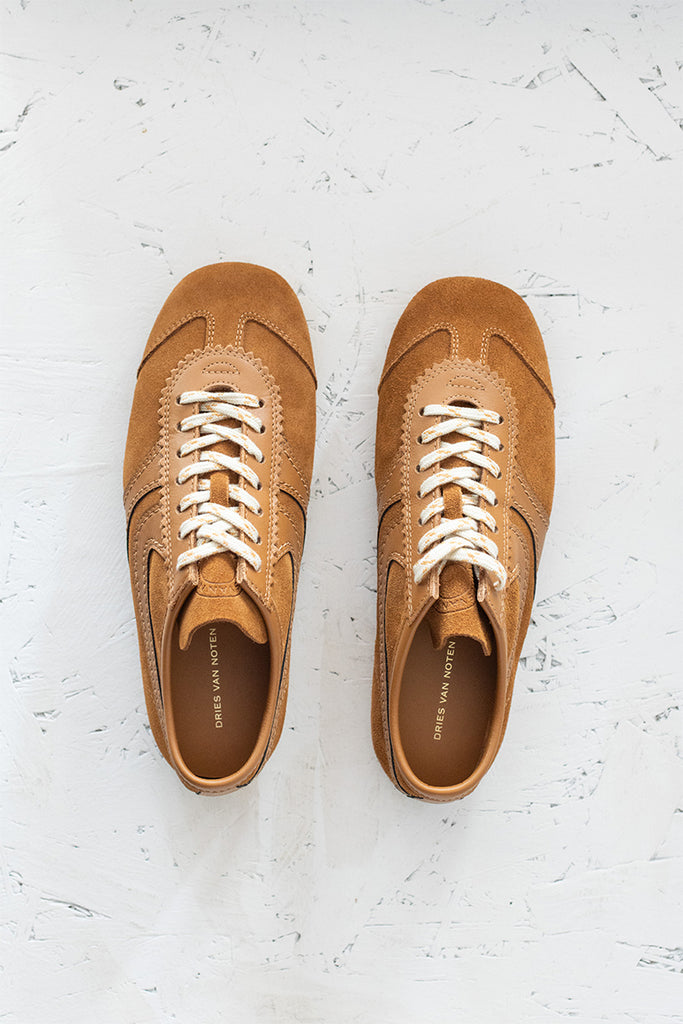 Suede Sneakers - Tan