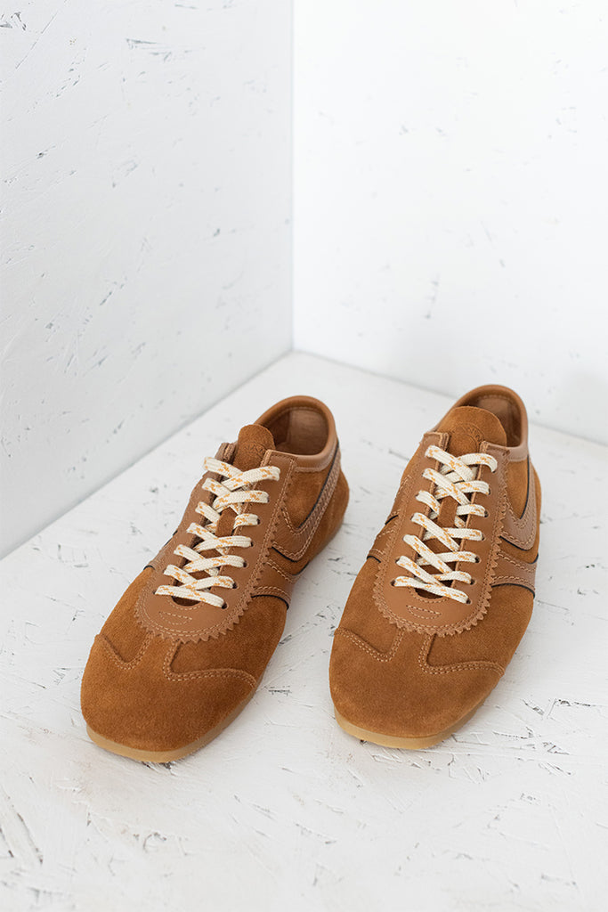 Suede Sneakers - Tan