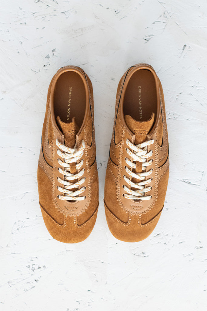 Suede Sneakers - Tan