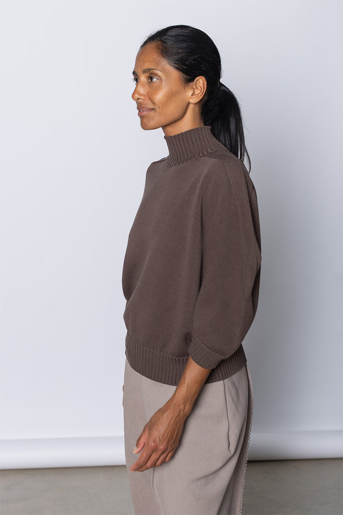 Akimbo Knit - Dark Brown