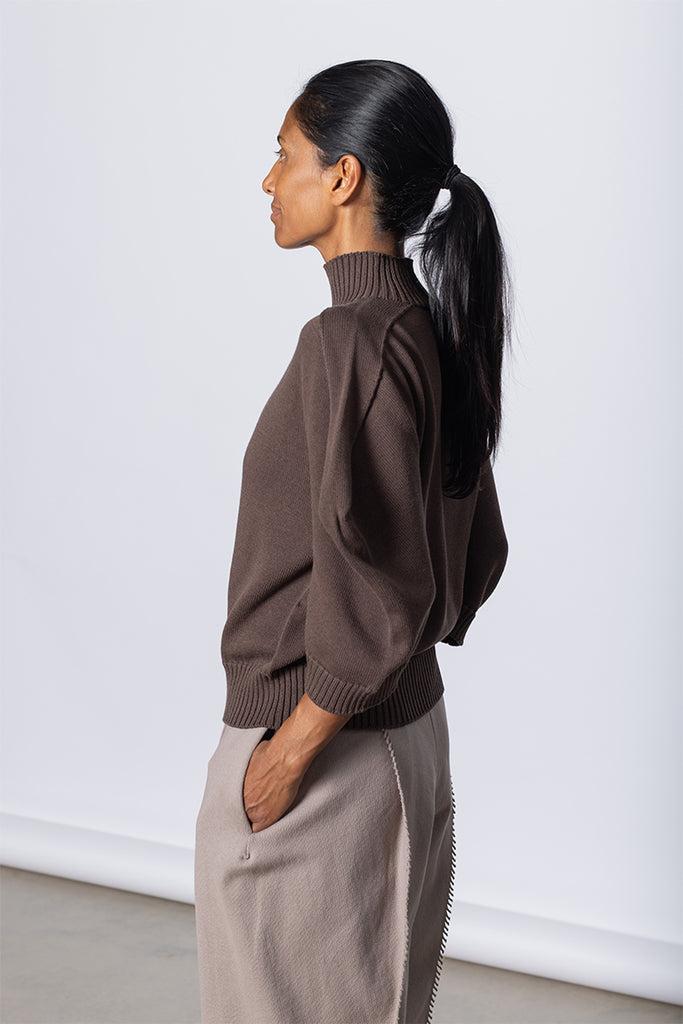 Akimbo Knit - Dark Brown