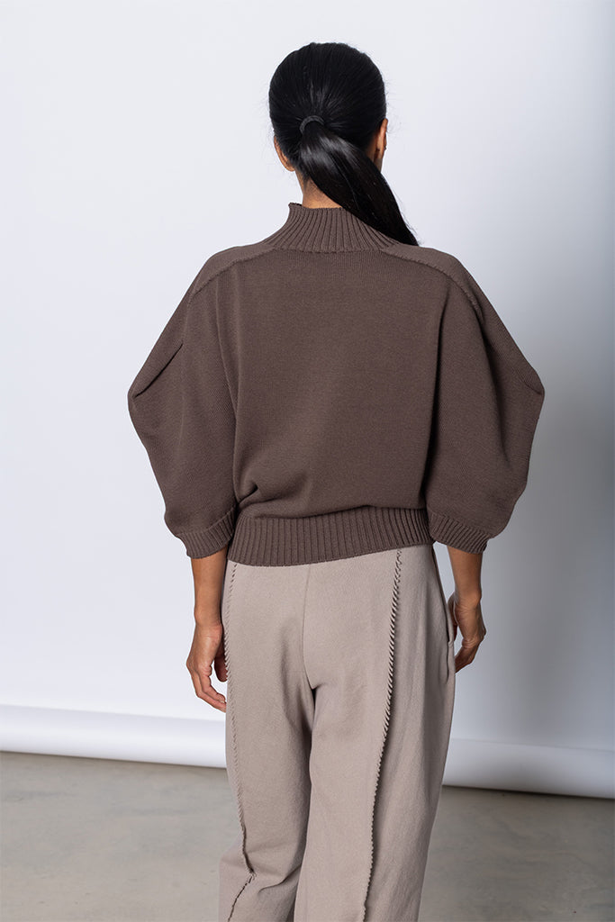 Akimbo Knit - Dark Brown