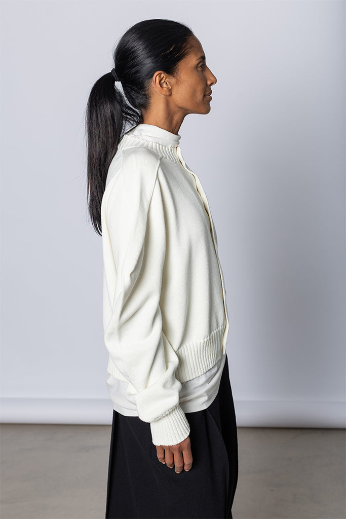 Akimbo Knit Cardigan - Off White