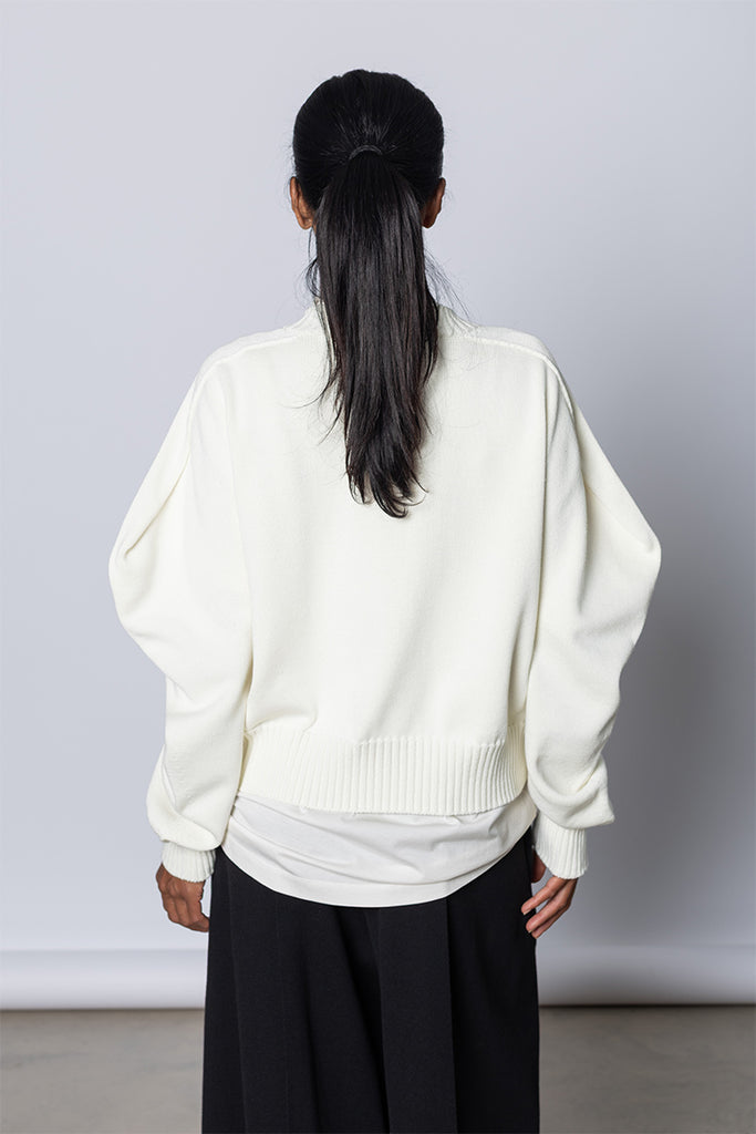 Akimbo Knit Cardigan - Off White