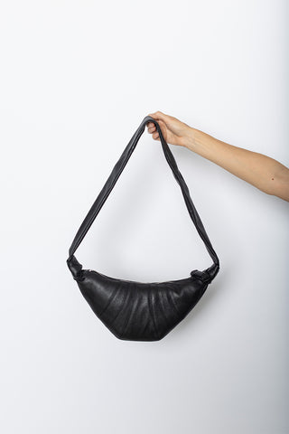 Small Croissant Bag - Black