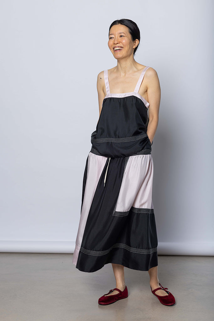 Silk Twill Camisole Top - Printer Black