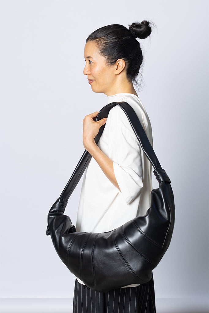 Large Croissant Bag - Black