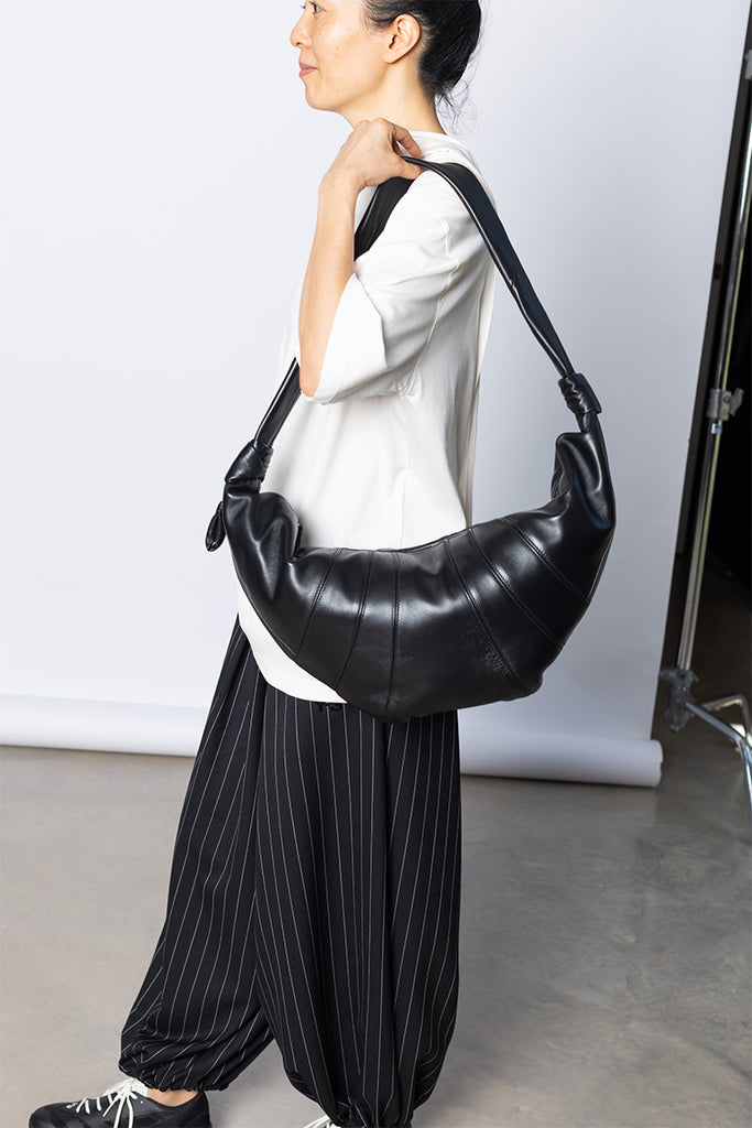 Large Croissant Bag - Black