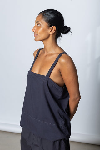 Garment Dyed Camisole Top - Ink/Contrast