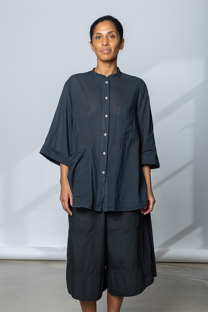 Garment Dyed Big Shorts - Soft Black