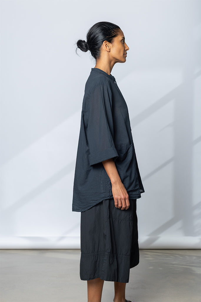 Garment Dyed Big Shorts - Soft Black