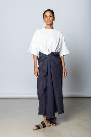 Garment Dyed Sarong - Ink/Contrast