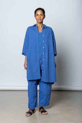 Garment Dyed Big Shirt - Dutch Blue