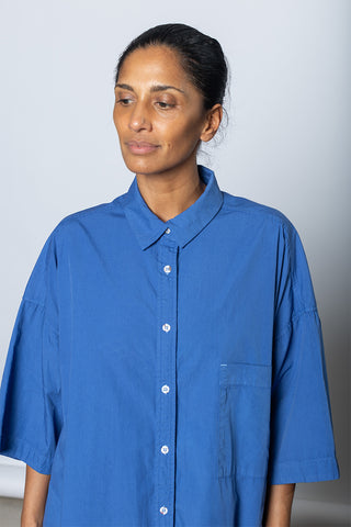 Garment Dyed Big Shirt - Dutch Blue
