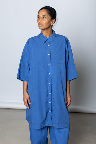 Garment Dyed Big Shirt - Dutch Blue