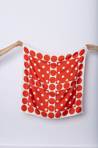 Graphic Silk Scarf - Design B