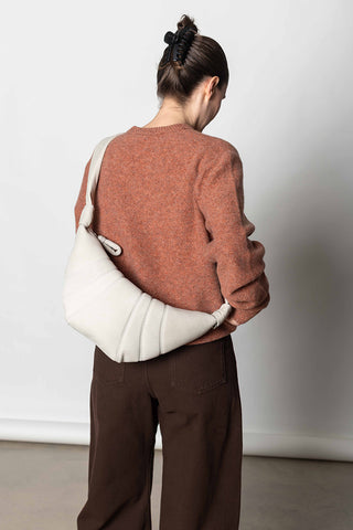 Medium Croissant Bag Alpaca Nubuck - Soft Sage