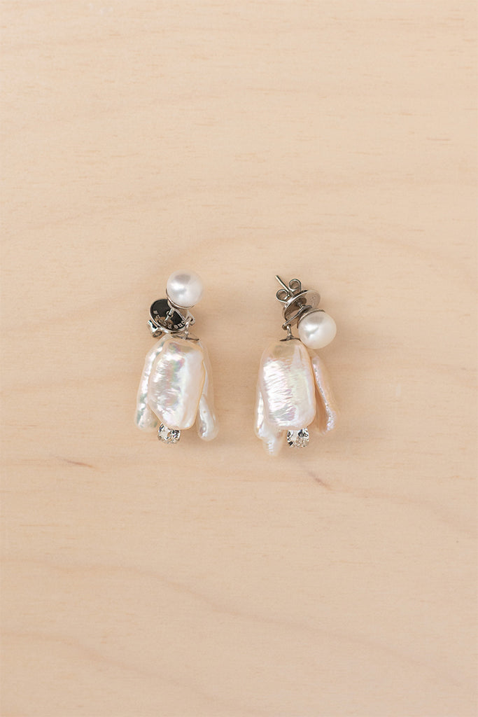 Pearl & Crystal Bloom Earrings