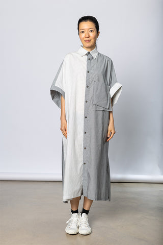 I Arranged Pocket Shirt Dress - Off White