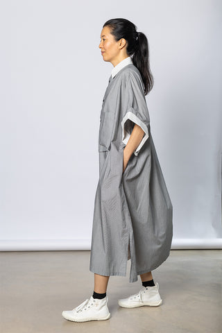 I Arranged Pocket Shirt Dress - Off White