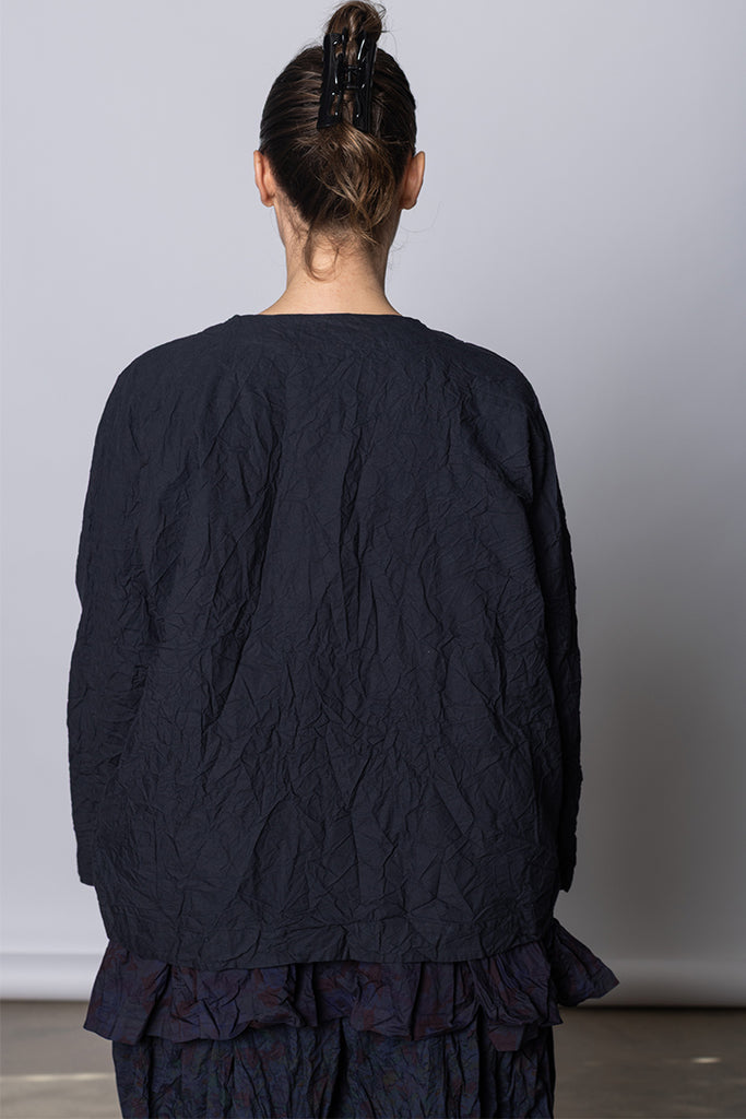 Giacca Jacket Bomber Singola Lavata - Black