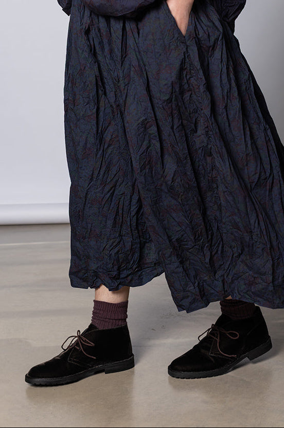 Velvet  Ankle Boot - Dark Brown