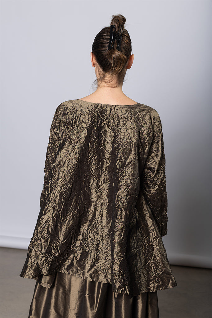 Camicia Shirt Spicchi SN Collo Lavata - Bronze