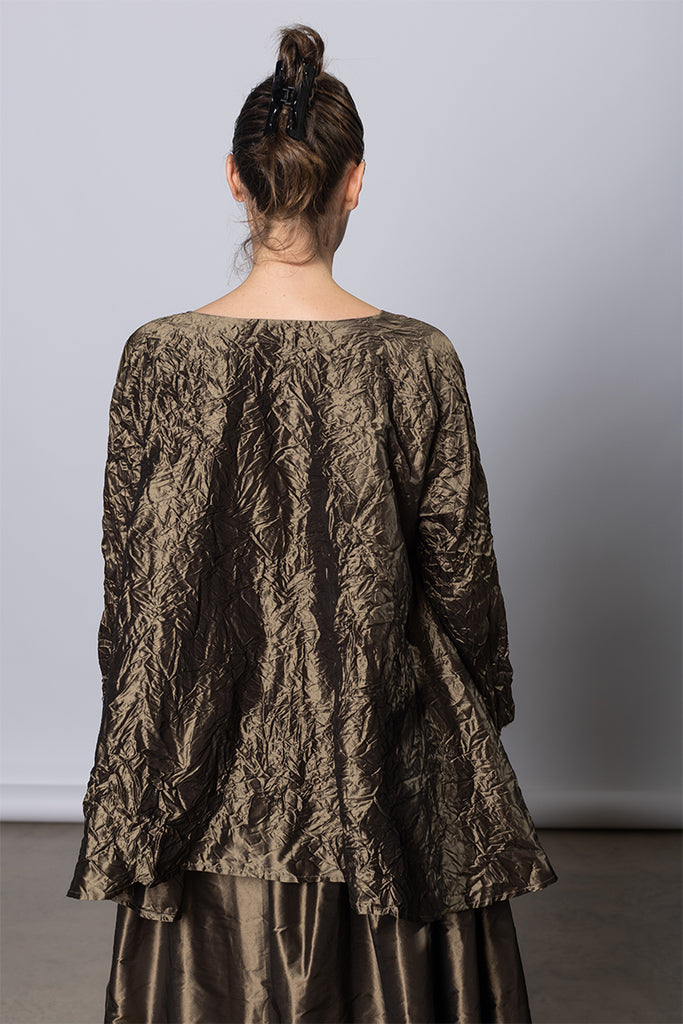 Camicia Shirt Spicchi SN Collo Lavata - Bronze