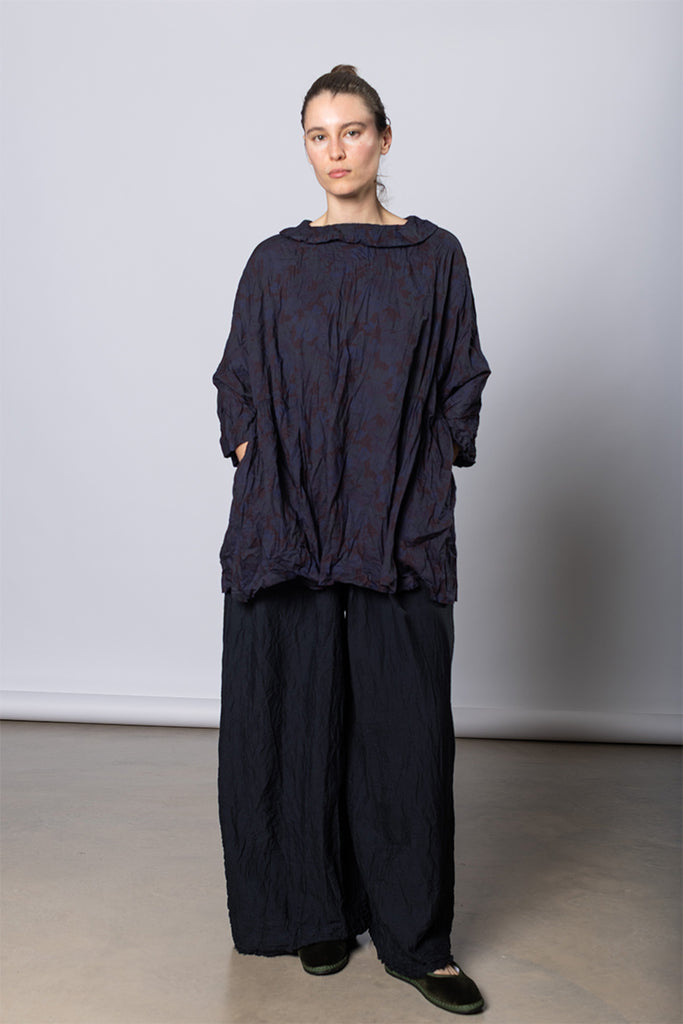 Pantalone Trousers Pigiama Stretto Lavato - Black