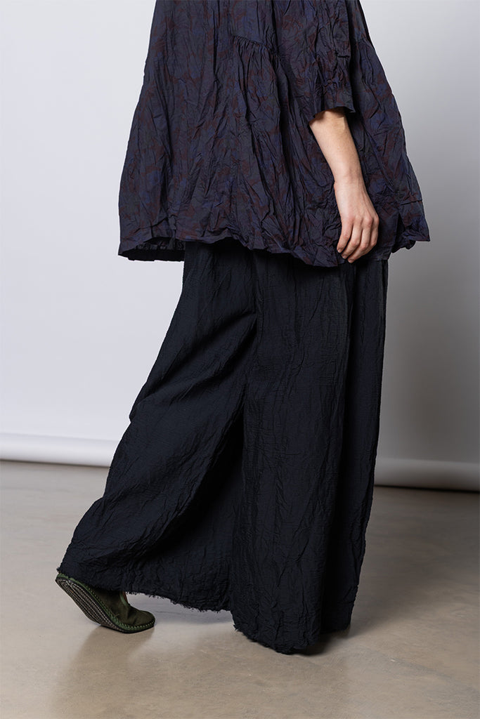 Pantalone Trousers Pigiama Stretto Lavato - Black