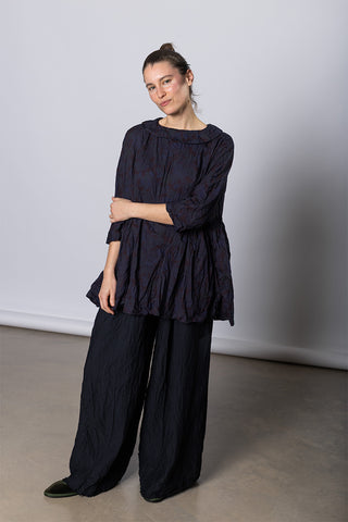 Pantalone Trousers Pigiama Stretto Lavato - Black
