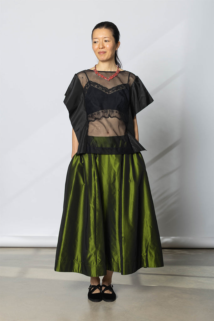 Sculpt Ripple Skirt - Moss