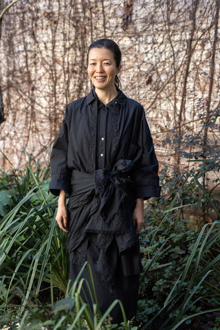 Garment Dyed 7/8th Shirt - Soft Black