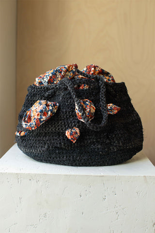 Borsa Crochet Bag Prugna - Black Mix