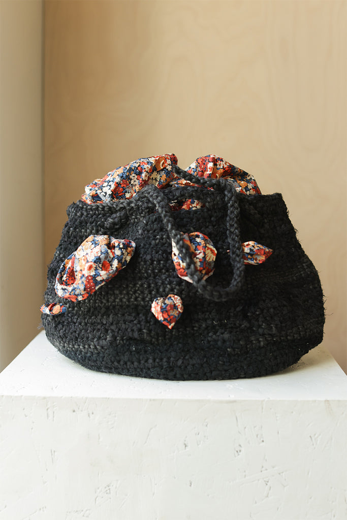 Borsa Crochet Bag Prugna - Black Mix