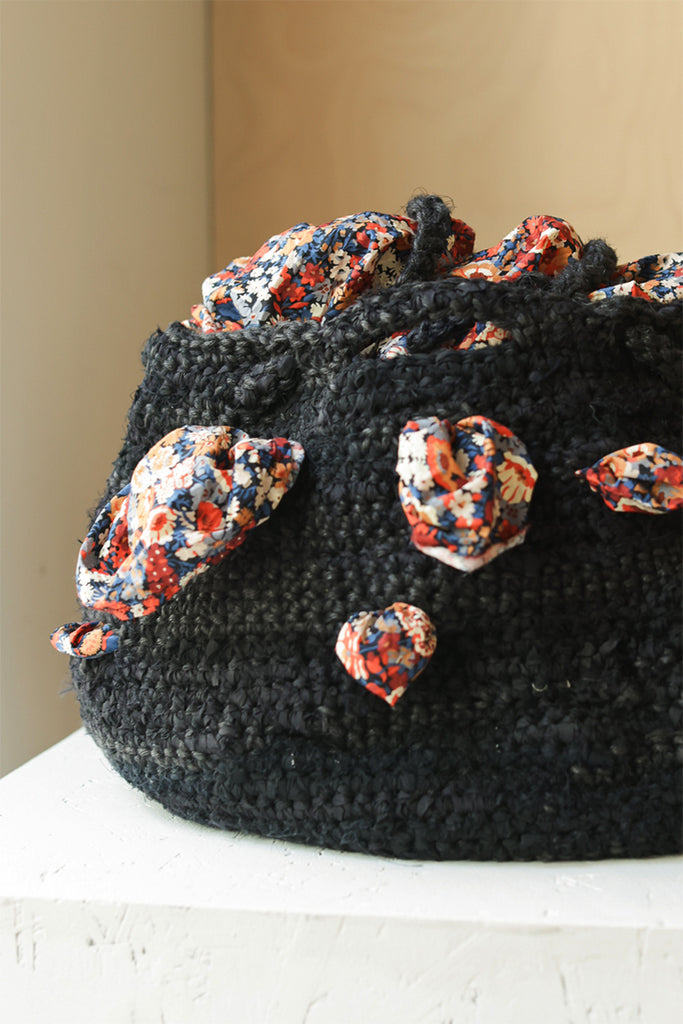 Borsa Crochet Bag Prugna - Black Mix